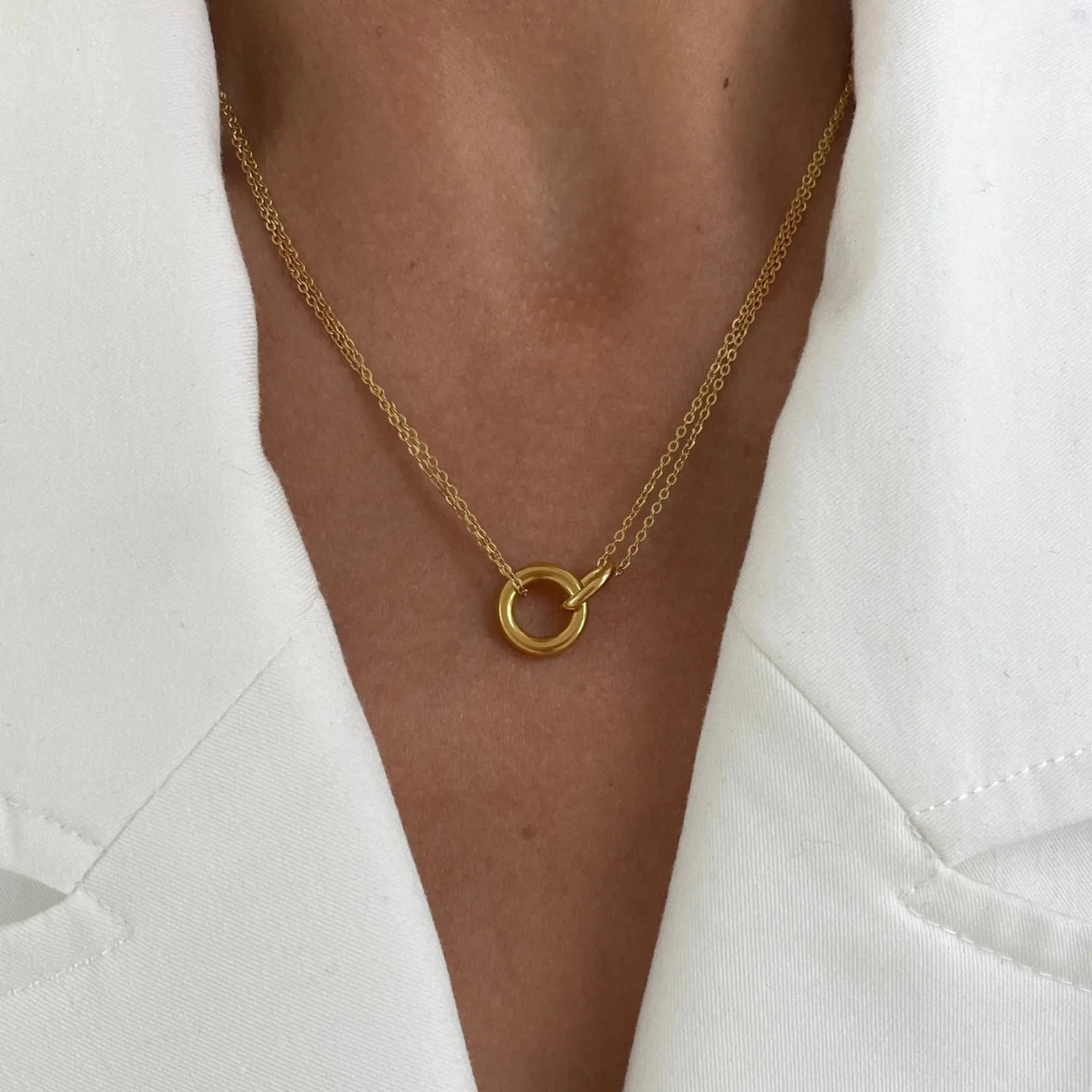 JUMELLE RING NECKLACE