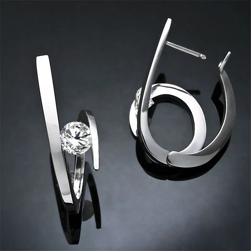 NOUVELLE STYLE SPIRAL HOOP EARRINGS