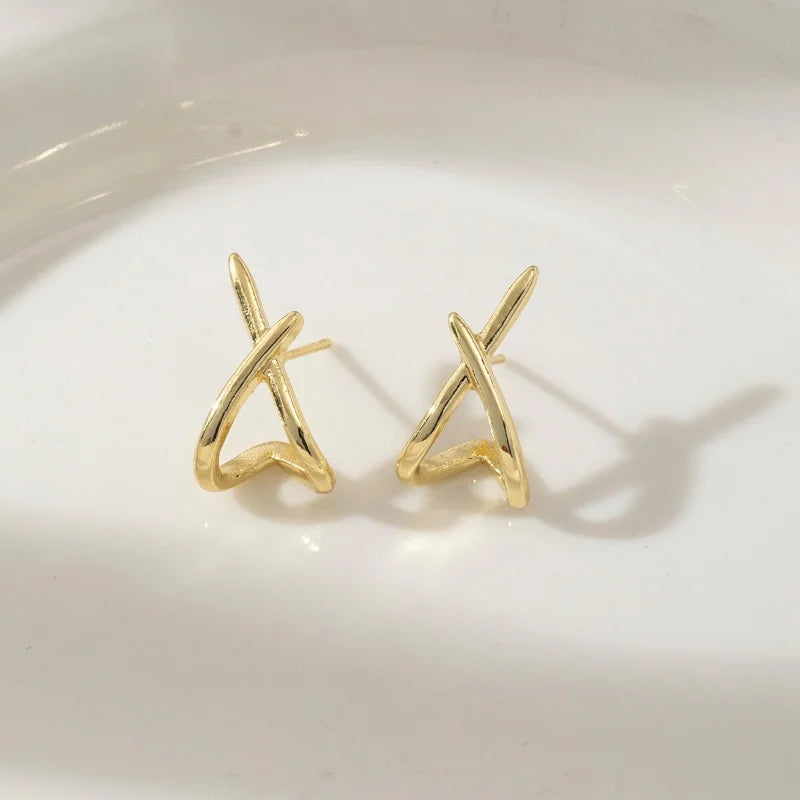 EDEN'S ALLURE CROSS EARRINGS