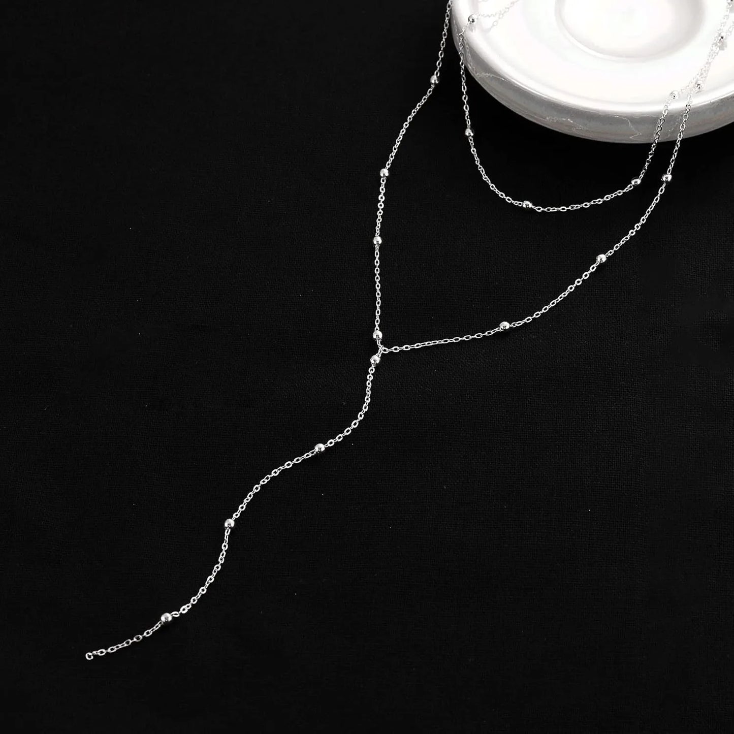 LEVINE LARIAT DROP NECKLACE