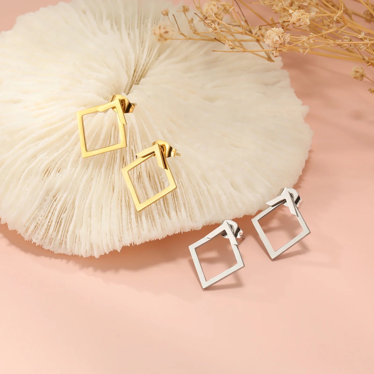 GEOMETRIC SPLIT EARRINGS