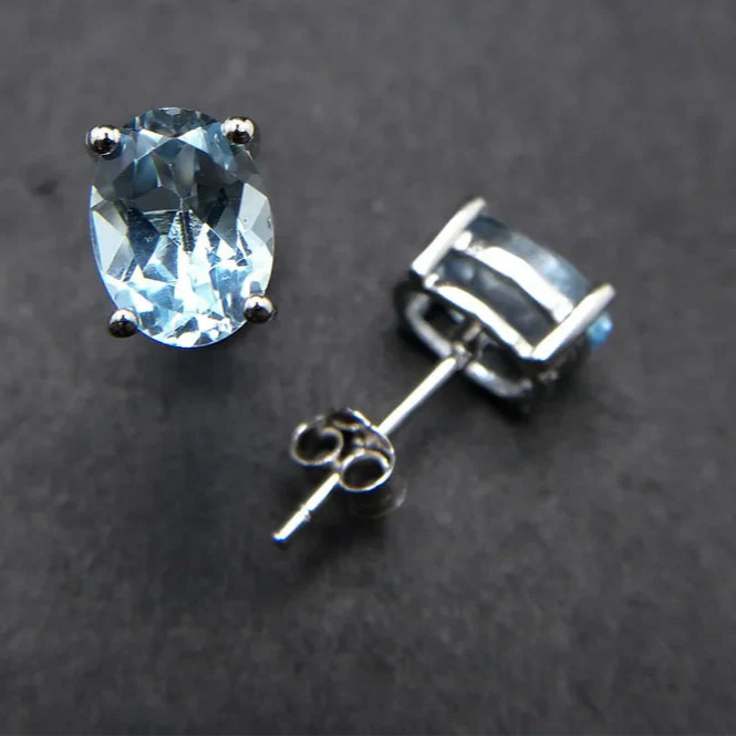 DE LUXE - BLEU CEIL TOPAZ EARRINGS
