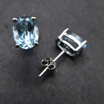 DE LUXE - BLEU CEIL TOPAZ EARRINGS