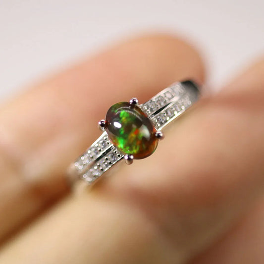 DE LUXE - NUIT NIORE BLACK OPAL RING