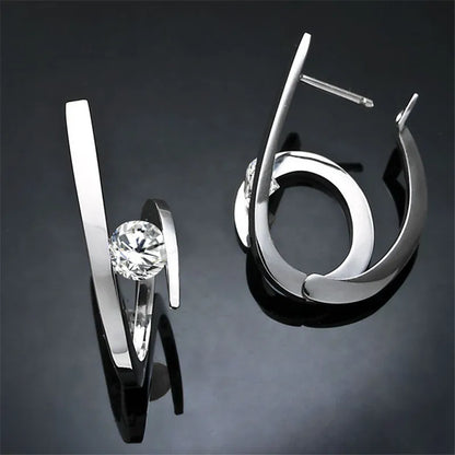 NOUVELLE STYLE SPIRAL HOOP EARRINGS