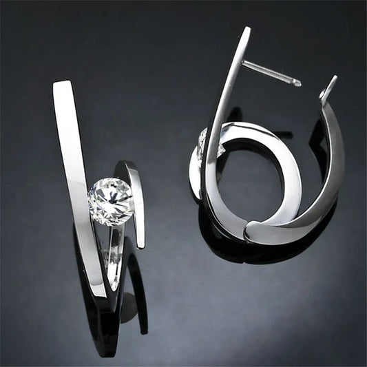 NOUVELLE STYLE SPIRAL HOOP EARRINGS
