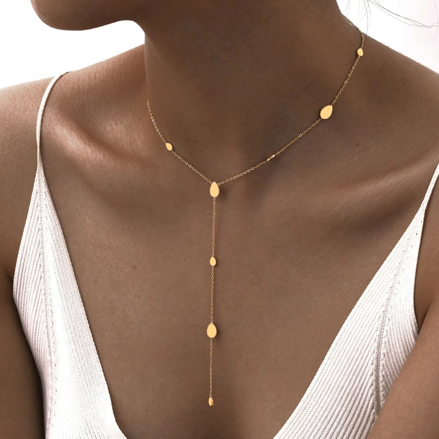 CHALMET LARIAT NECKLACE