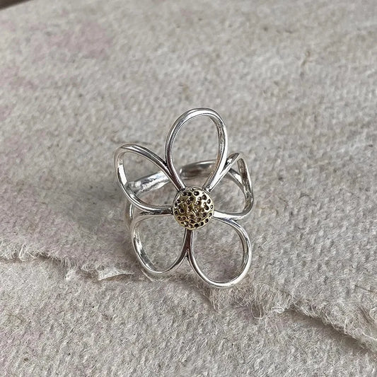 MARGUERITE SILVER RING