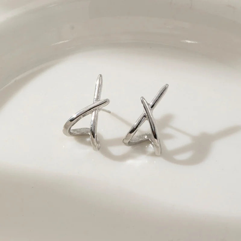 EDEN'S ALLURE CROSS EARRINGS