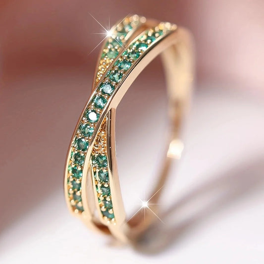 SELENE DIVINITY DUAL BAND RING