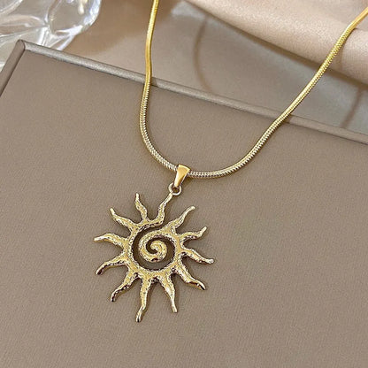 SPIRAL SOL GOLD NECKLACE