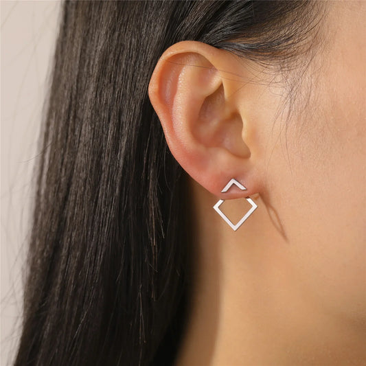 GEOMETRIC SPLIT EARRINGS