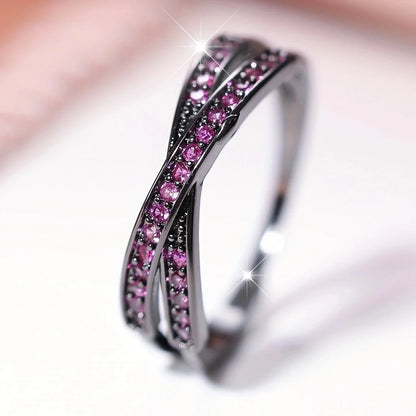 SELENE DIVINITY DUAL BAND RING
