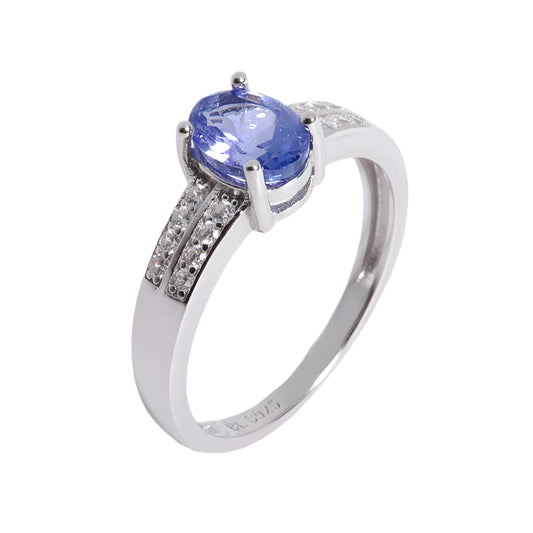 DE LUXE - SILVIA TANZANITE RING
