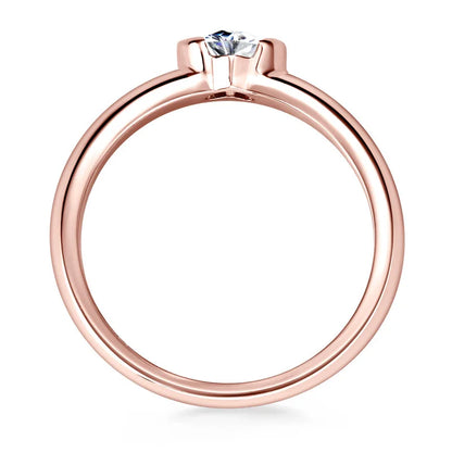 PROMETTRE MOISSANITE HEART RING
